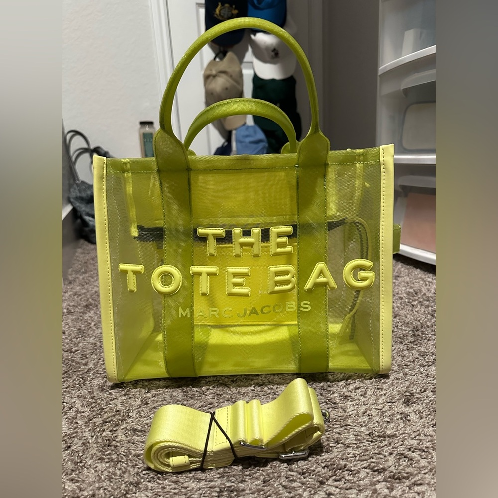 Marc Jacobs Neon Green Tote Bag